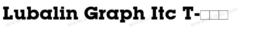 Lubalin Graph Itc T字体转换